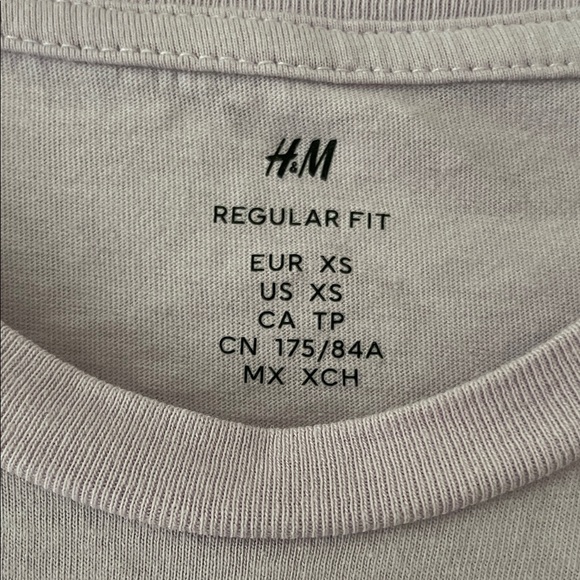 Set of 2 H&M Blush Pink  and Muted Blue‎ T-Shirts - Bundle | Size XS - Picture 3 of 5